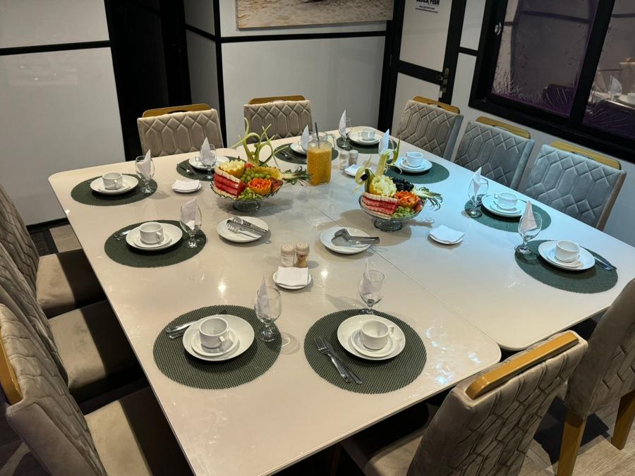 Fresh dishes from Chef Aldo's onboard kitchen